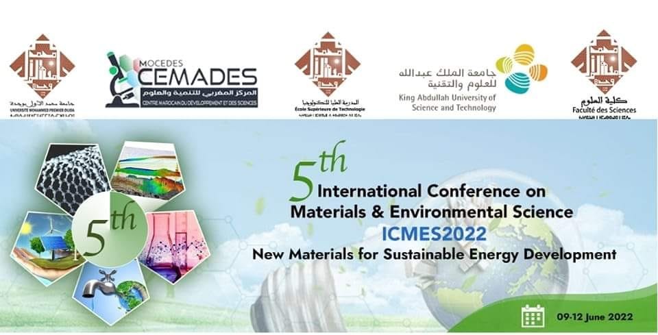 5th International Conference on Materials & Environmental Science ICMES2022