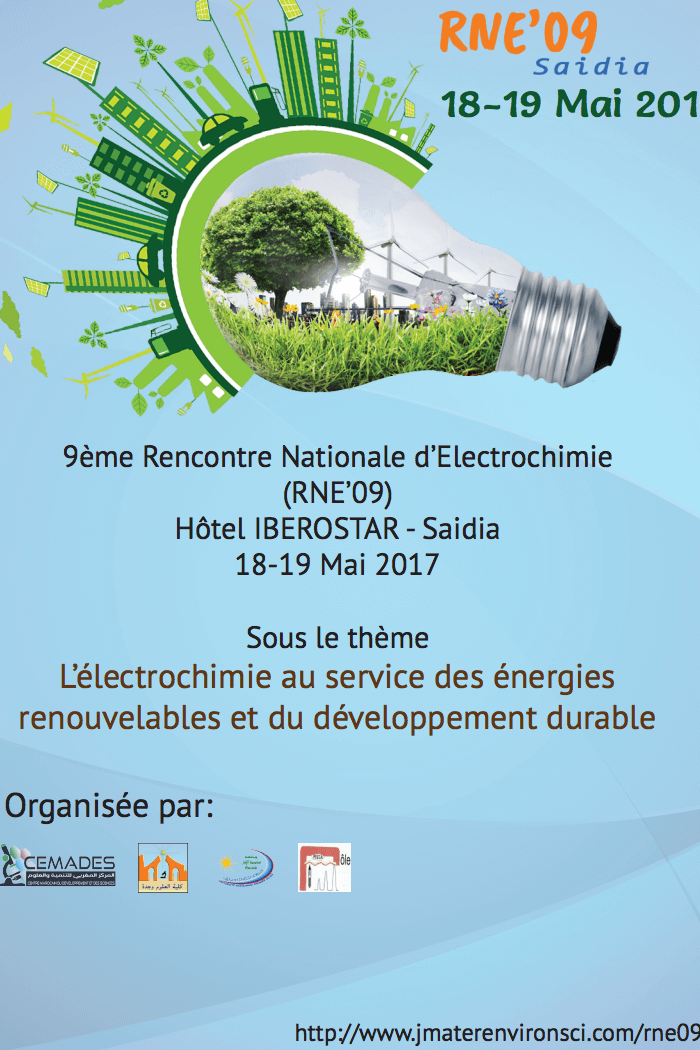 La 9 ème Rencontre Nationale d’Electrochimie